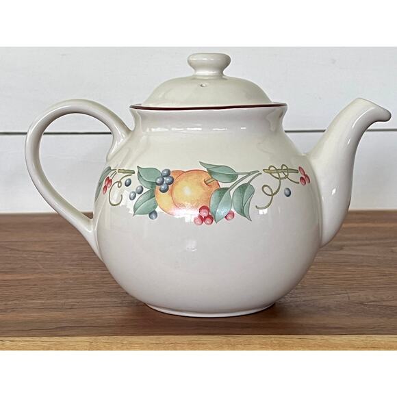 Teapot & Lid Abundance (Corelle) by Corning Corelle Replacement 1990 - Picture 2 of 10